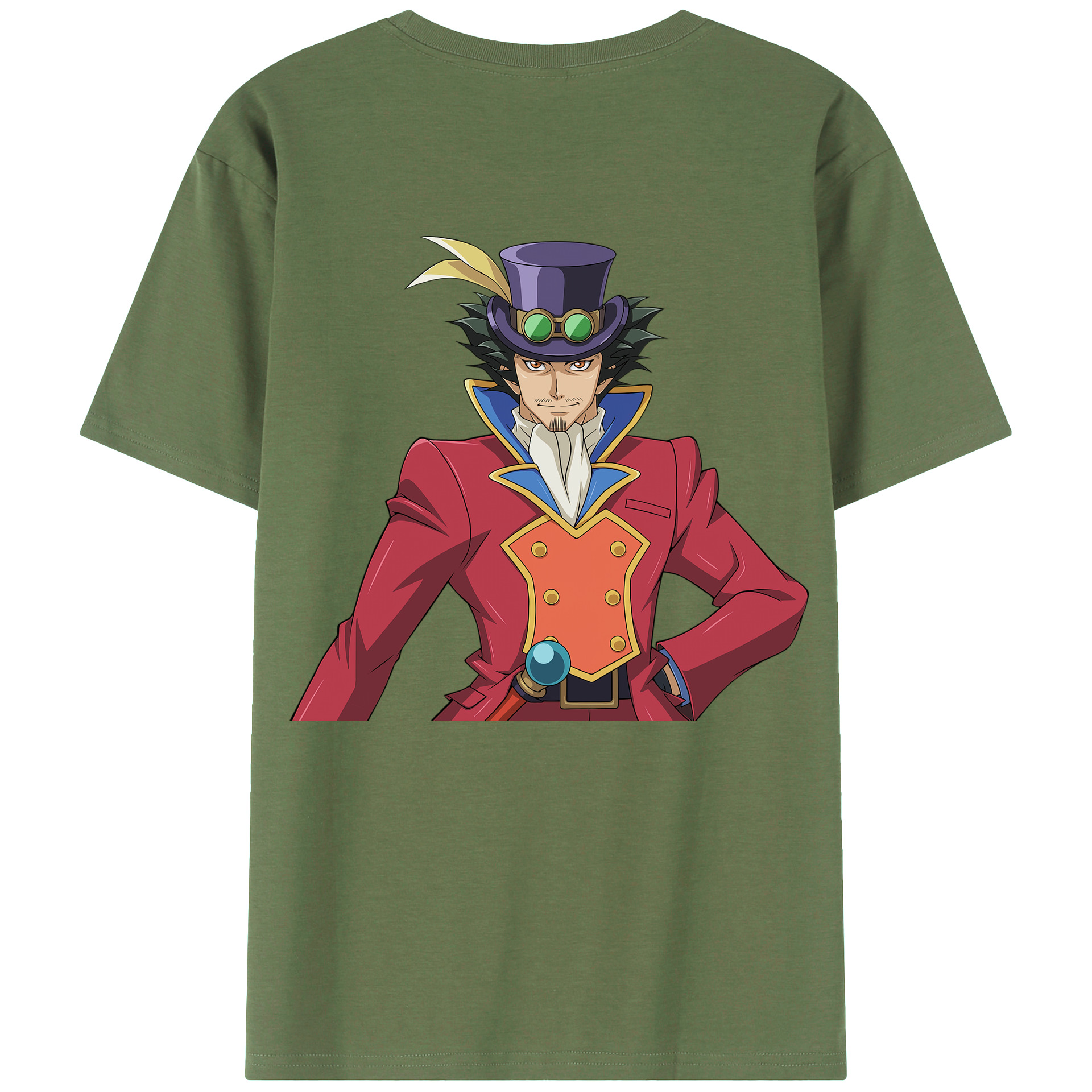 （画像用） 遊☆戯☆王 Yu-Gi-Oh! 綿100％ メンズ半袖Tシャツ（バックプリント） 通気性